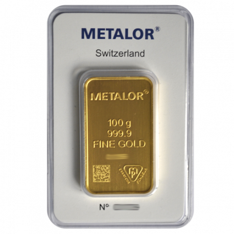 Lingotin 100 g Metalor