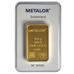 Lingotin 100 g Metalor
